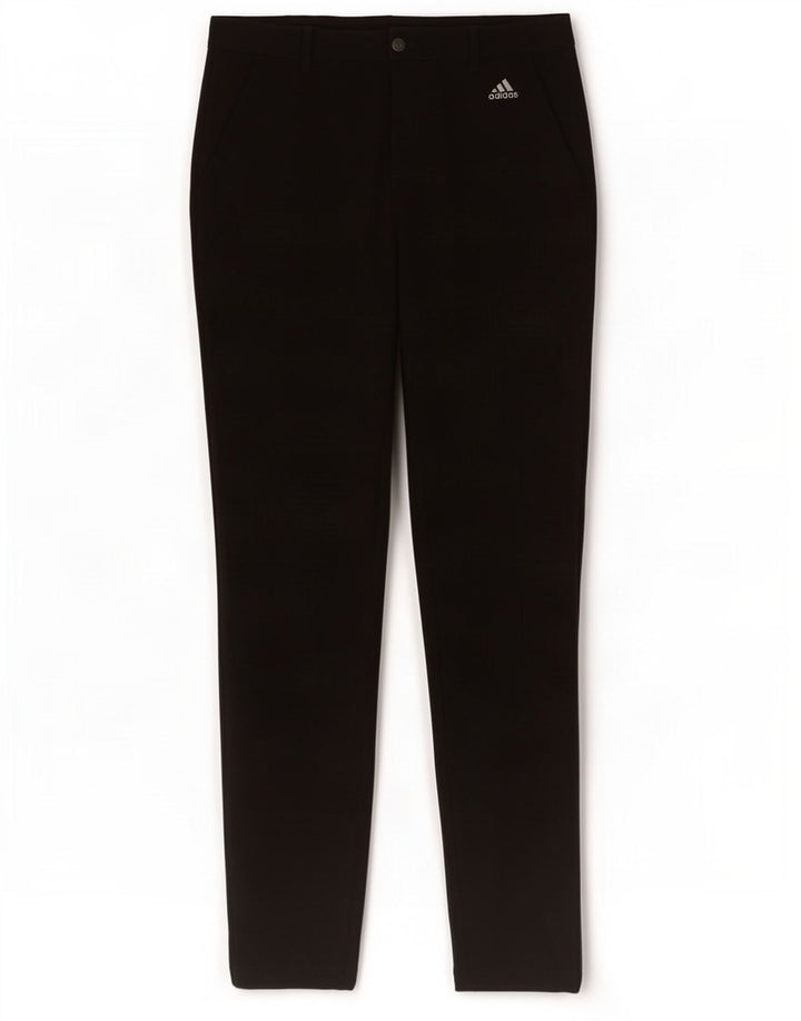 Pantaloni chino slim da uomo Adidas W32 L34 poliestere nero