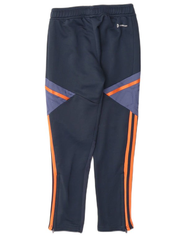 Pantaloni della tuta da ragazzo Adidas Manchester United 9-10 anni blu navy