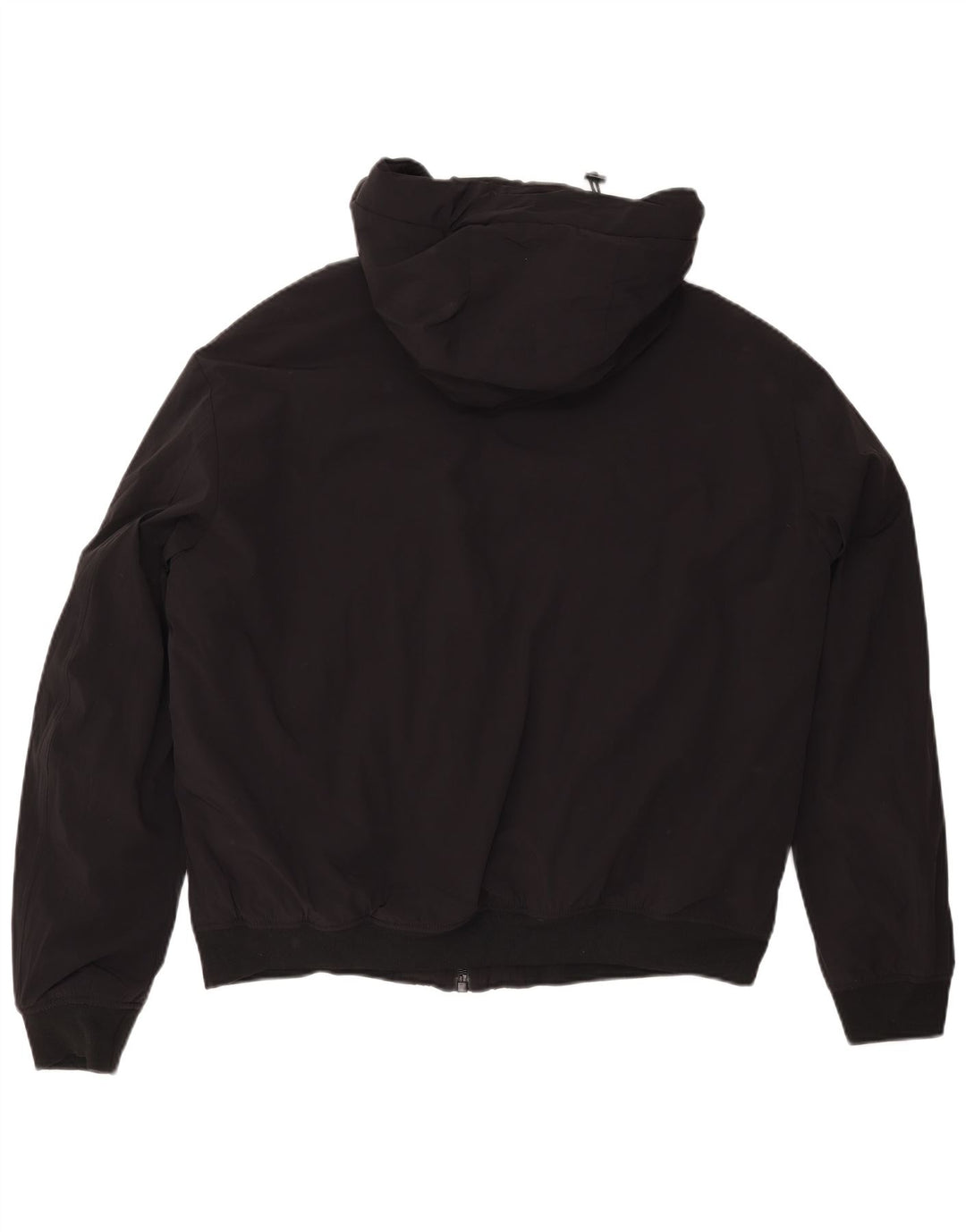 Giubbotto bomber con cappuccio da uomo Zara UK 42 XL poliestere nero