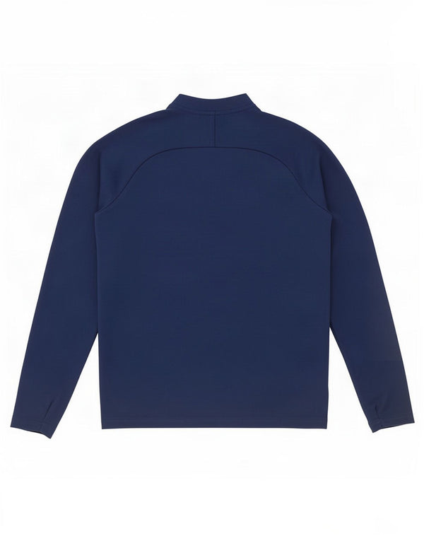 Top Nike da ragazzo Dri Fit con zip e collo a maniche lunghe 13-14 anni XL Blu Colourblock