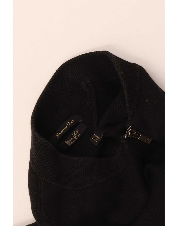 Maglione cardigan da uomo Massimo Dutti 2XL cotone nero