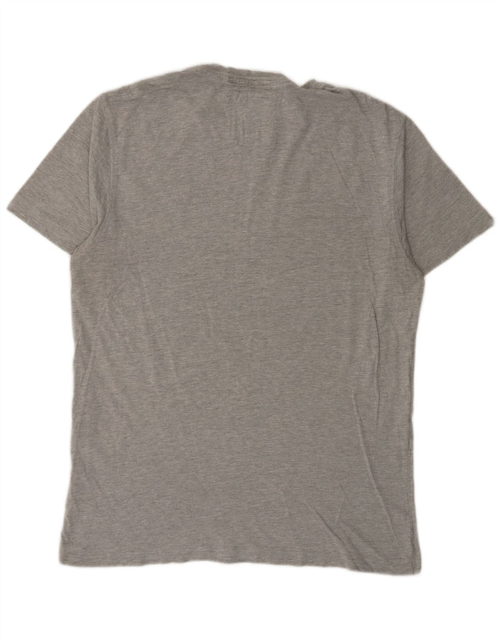 Crew Clothing T-shirt da uomo Top grande in cotone grigio