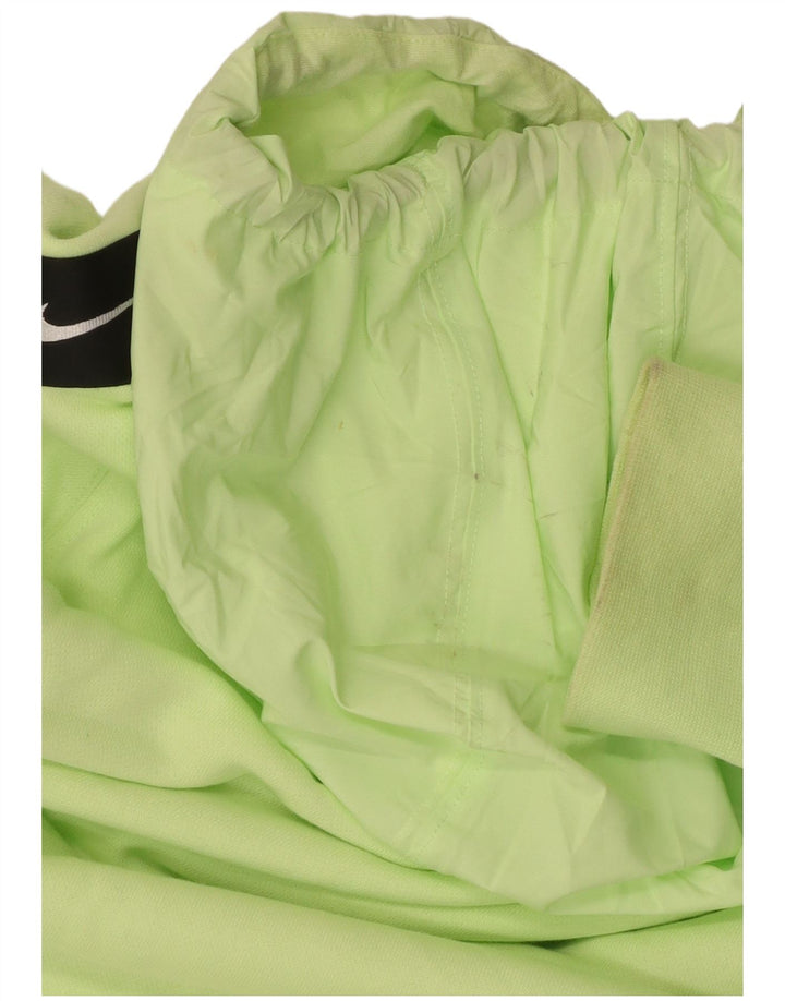 Felpa con cappuccio da uomo Nike Small in cotone verde