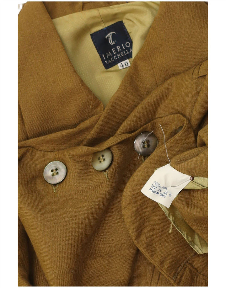 IMERIO TACCHELLA Womens 4 Button 2 Piece Skirt Set IT 40 Small W26  Khaki