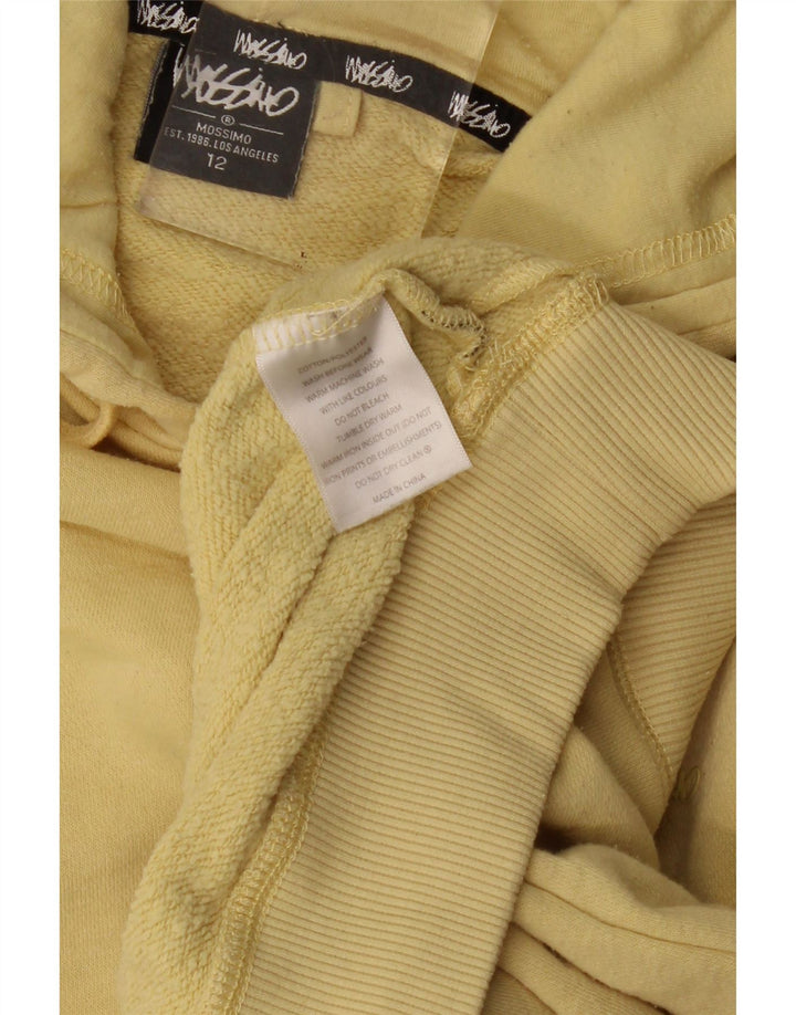 Maglione con cappuccio oversize da donna MOSSIMO US 12 Large in cotone giallo