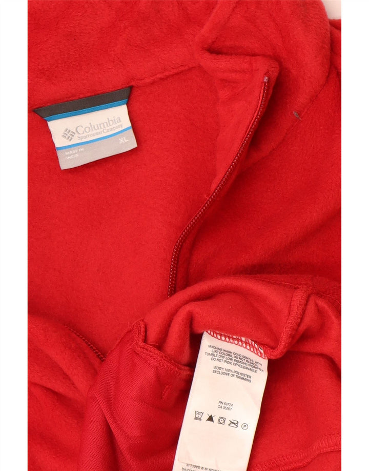 Gilet in pile da uomo Columbia UK 42 XL rosso poliestere