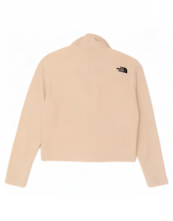 Maglione in pile oversize corto da donna The North Face UK 10 piccolo bianco sporco