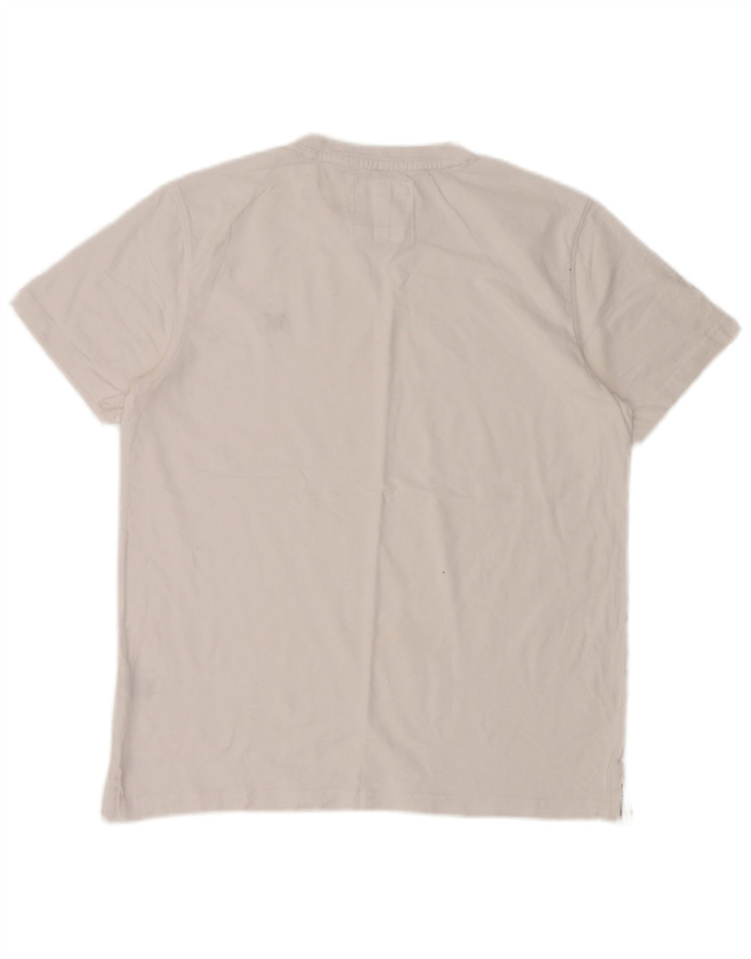 CREW CLOTHING T-shirt da uomo Top Large in cotone bianco