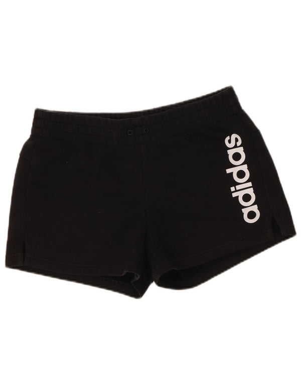 Pantaloncini sportivi grafici Adidas da donna UK 8/10 piccoli neri