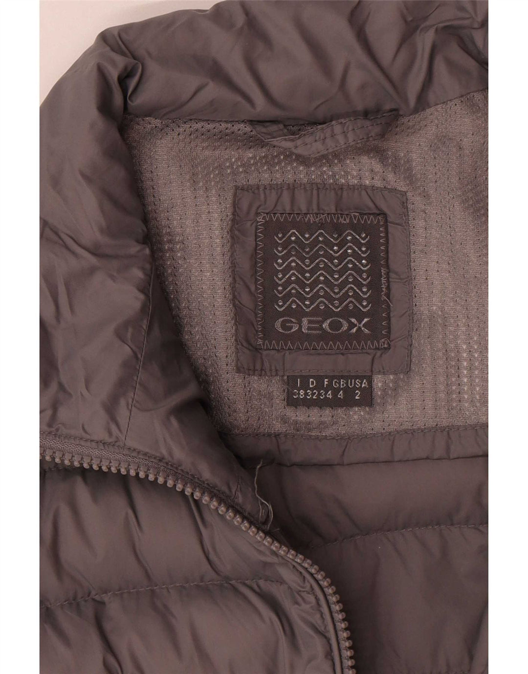 Giacca imbottita oversize da donna Geox UK 4 XS poliestere grigio
