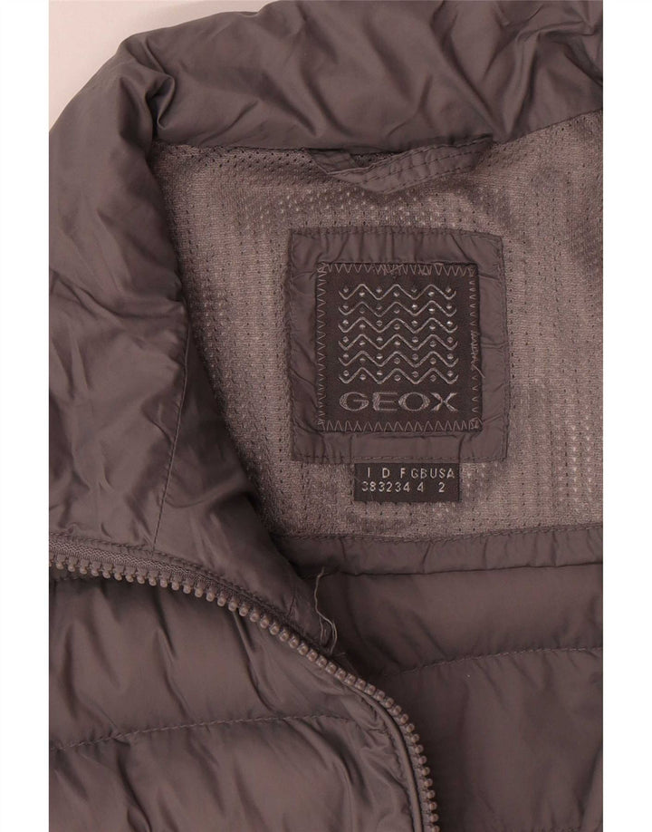 Giacca imbottita oversize da donna Geox UK 4 XS poliestere grigio