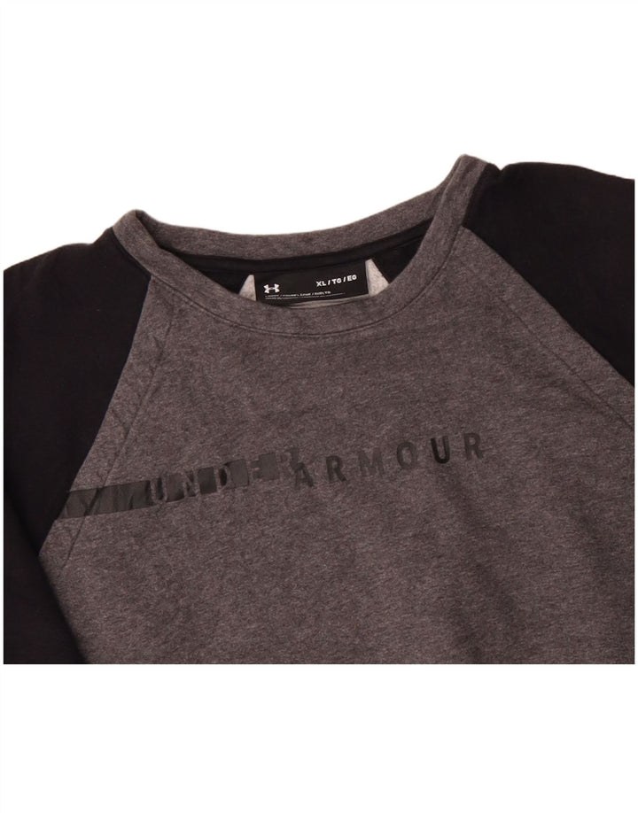 Felpa oversize da donna UNDER ARMOUR UK 18 XL Colorblock grigio