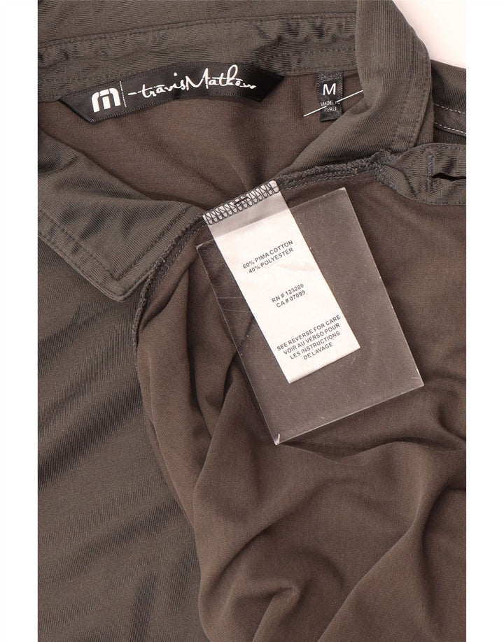 Polo da uomo TRAVIS MATHEW in cotone grigio medio