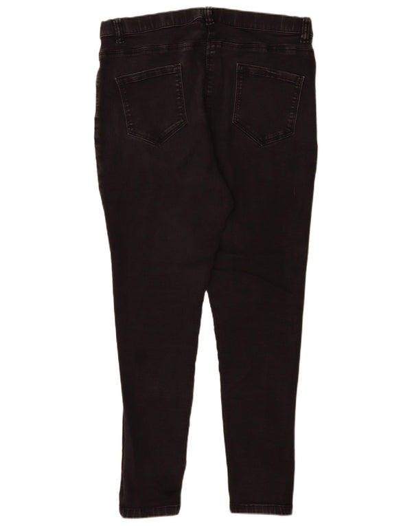Jeans Jegging da donna M&Co UK 18 XL W36 L29 Cotone nero