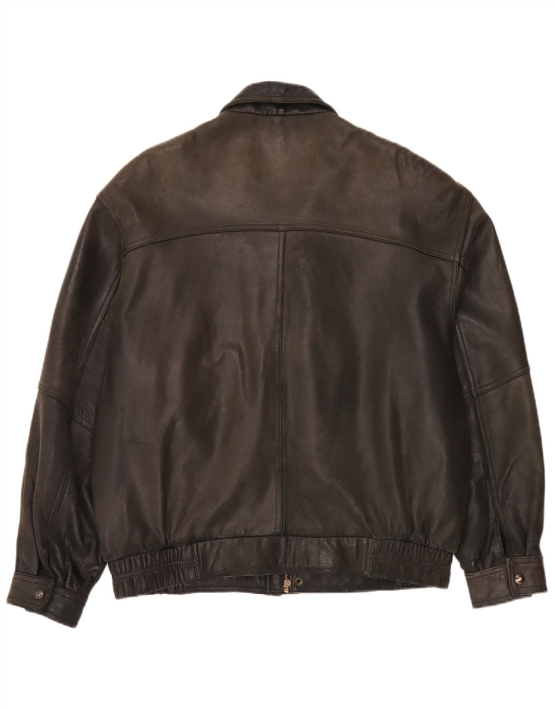 Giacca in pelle da uomo Itallo UK 40 grande nera