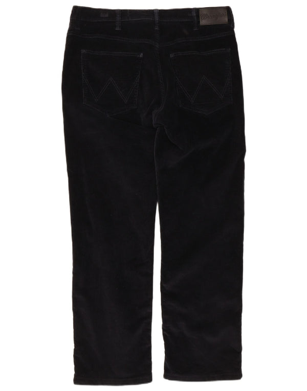 Pantaloni Wrangler da uomo Arizona dritti in velluto a coste W34 L28 cotone blu navy