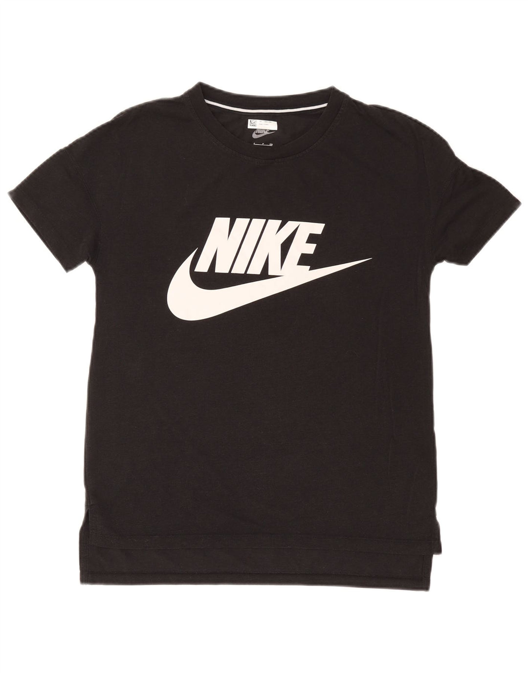 T-shirt grafica da uomo Nike Top Small nera in modal