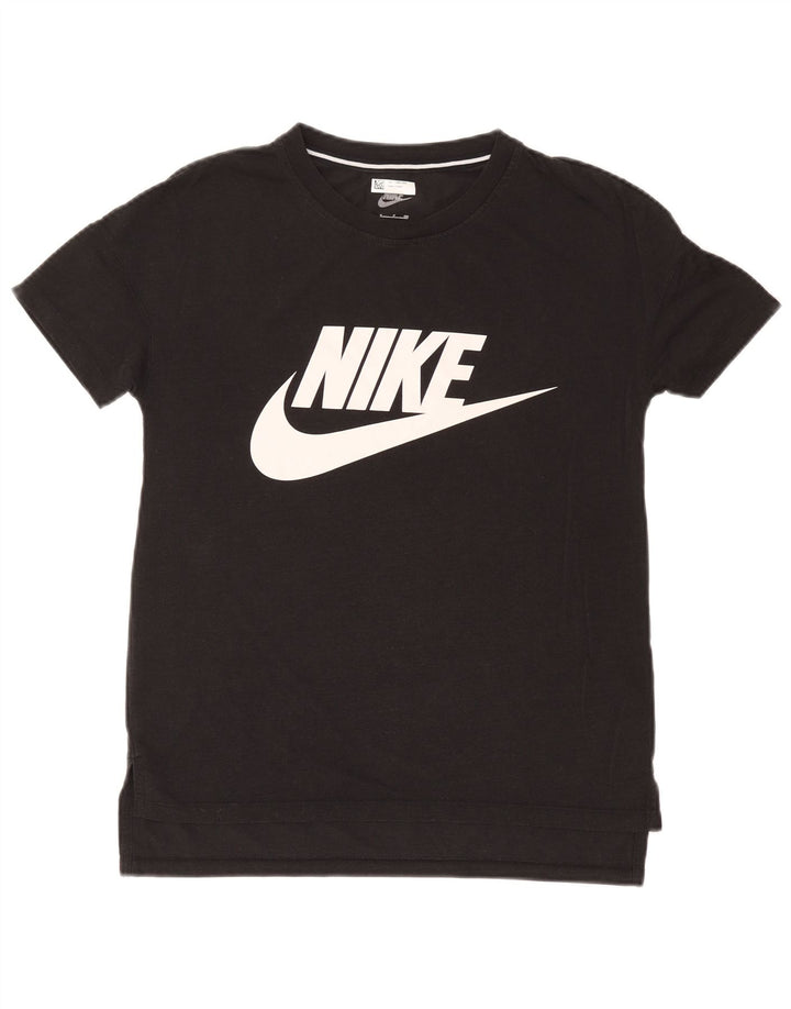 T-shirt grafica da uomo Nike Top Small nera in modal
