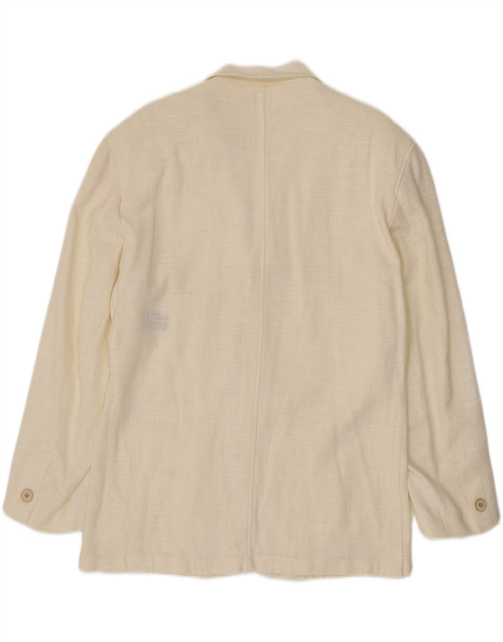 Giacca blazer da uomo a 3 bottoni Picdor EU 48 cotone bianco medio