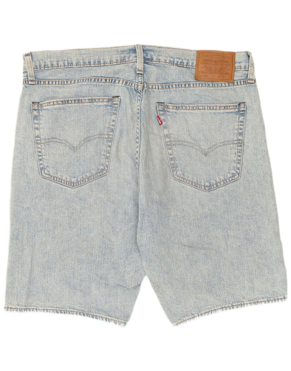Pantaloncini di jeans Levi's 405 da uomo di grandi dimensioni W36 in cotone blu