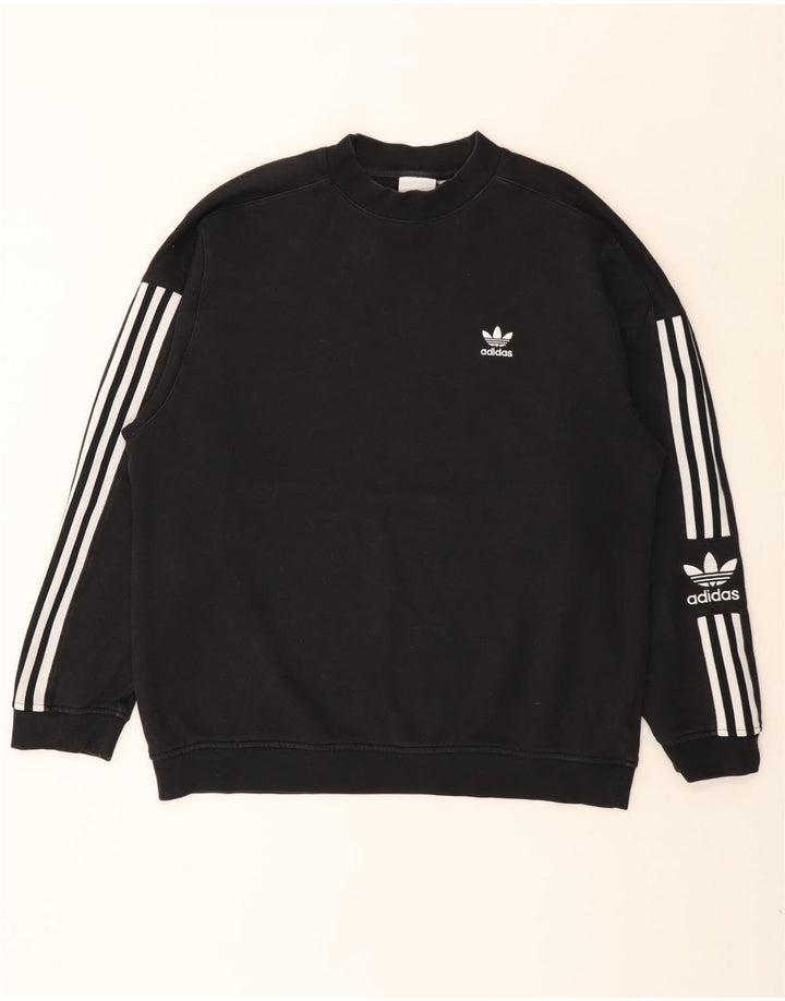 Felpa Adidas Uomo Maglione Medio Nero Cotone