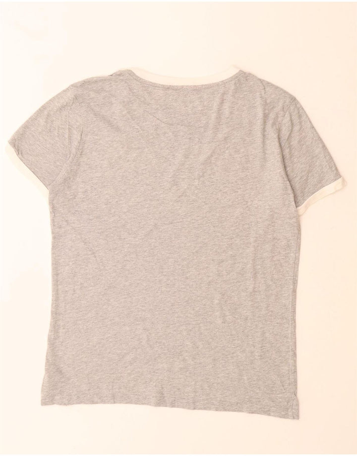 TOMMY HILFIGER T-shirt grafica da uomo Top Small in cotone color block grigio