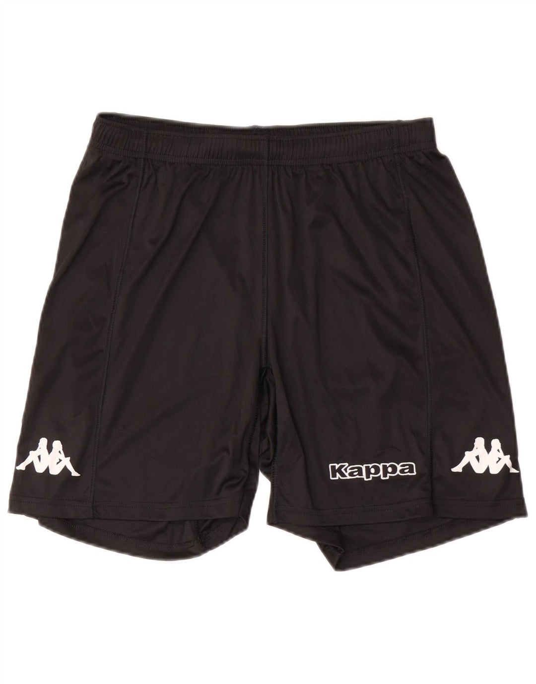 Pantaloncini sportivi grafici da uomo Kappa medio nero in poliestere