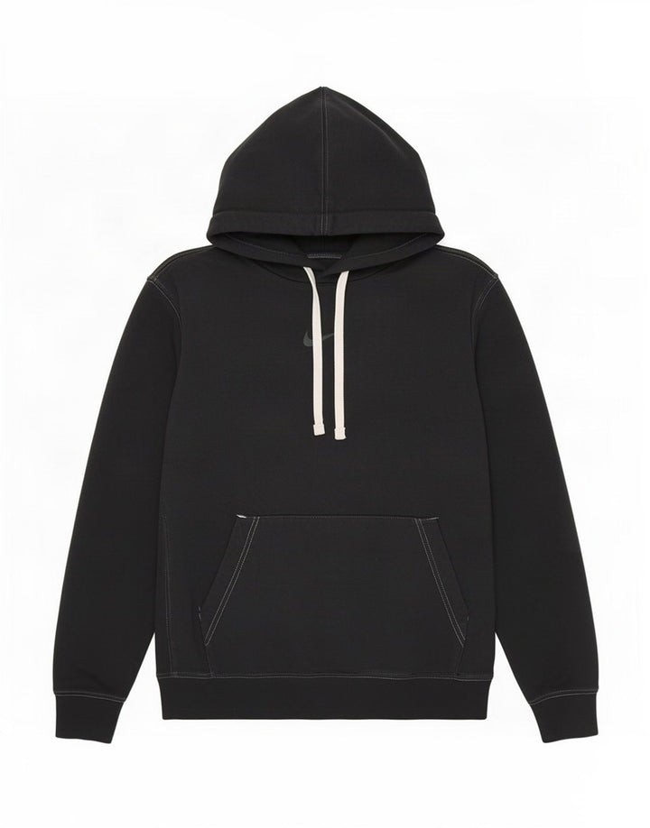 Felpa con cappuccio grafica Nike da uomo in cotone nero medio
