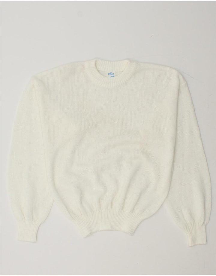 APART Womens Crew Neck Jumper Sweater IT 42 Medium White Vintage Apart and Second-Hand Apart from Messina Hembry 
