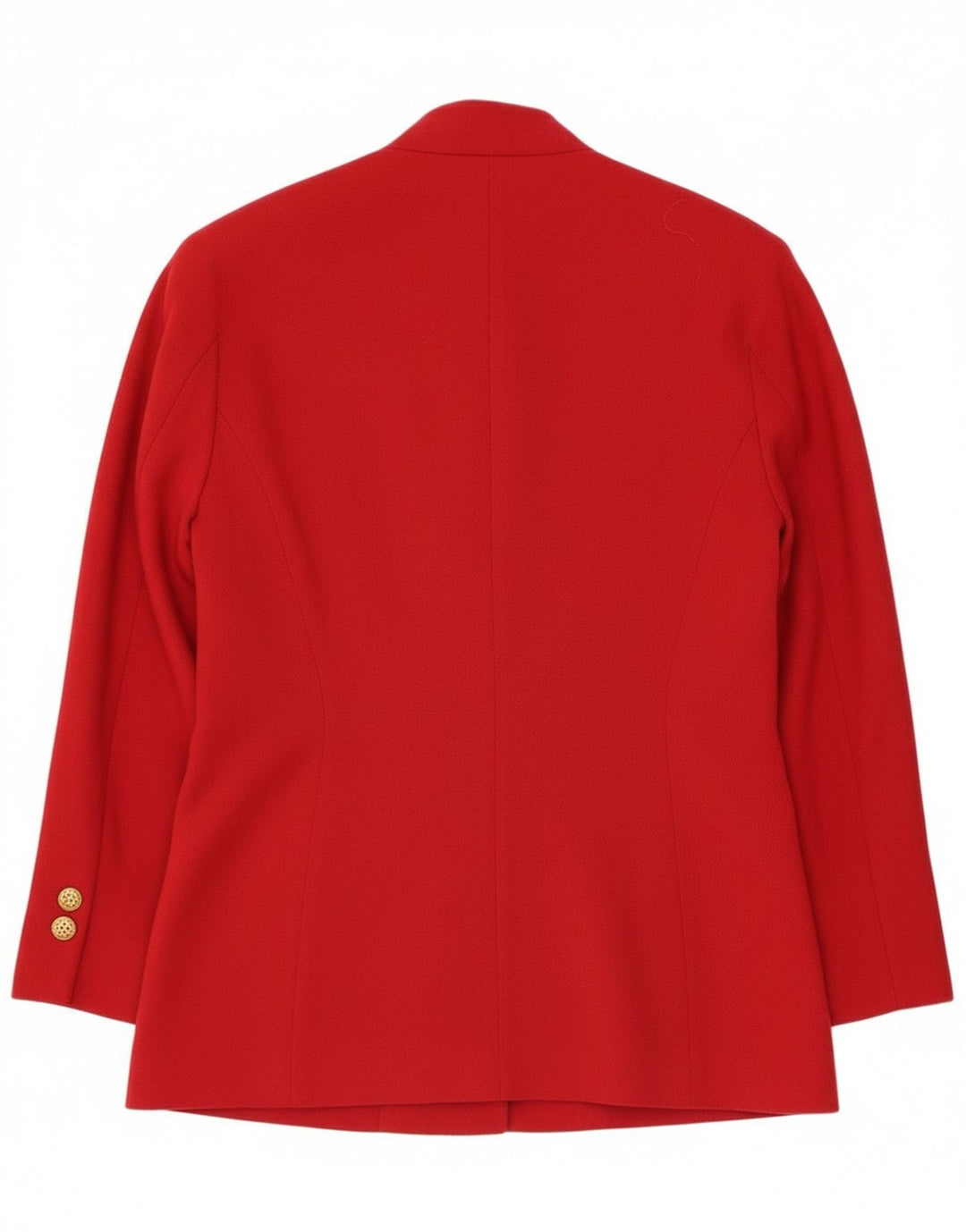 Giacca blazer vintage da donna a 2 bottoni IT 44 lana vergine rossa media