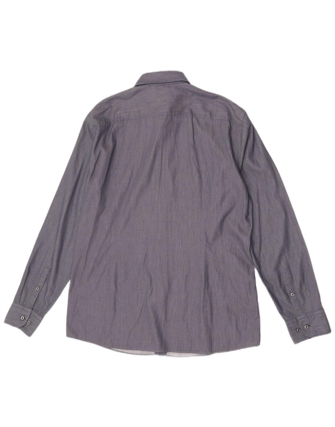 Camicia slim fit da uomo Hugo Boss taglia 17 43 XL a quadri blu