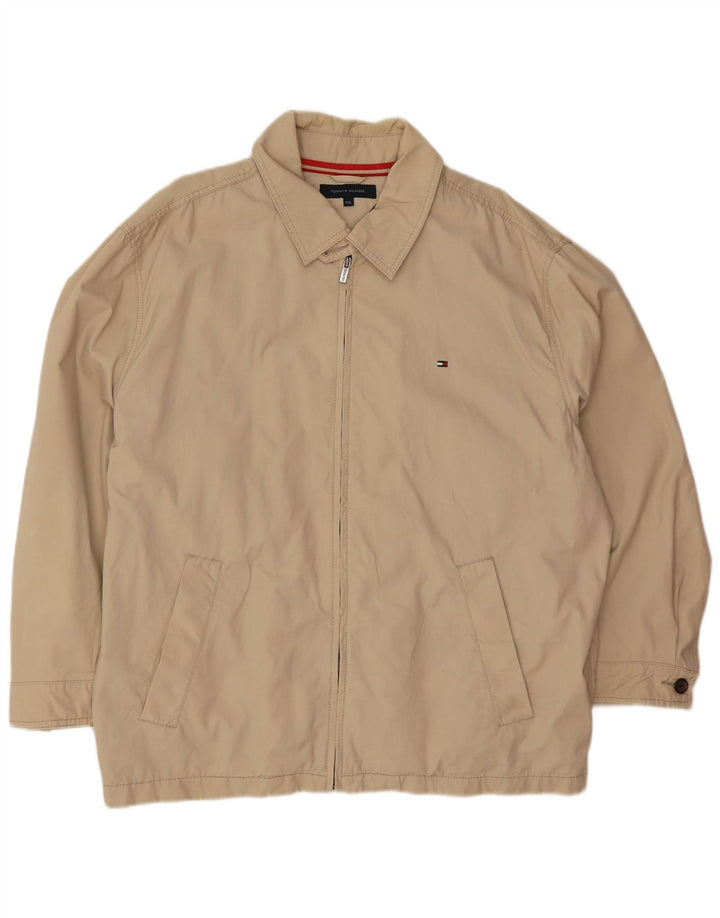 Giubbotto bomber da uomo Tommy Hilfiger UK 44 2XL Poliestere beige
