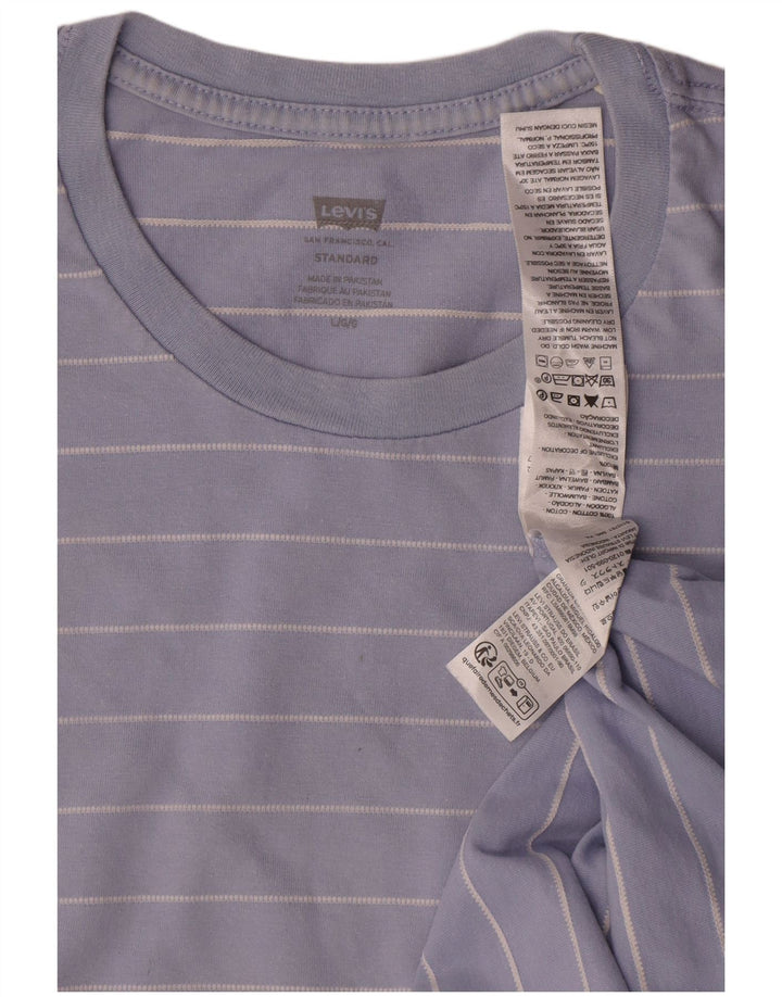 T-shirt standard da uomo Levi's Top in cotone a righe blu grandi