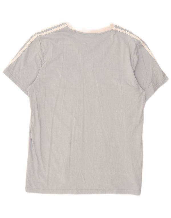 T-shirt Adidas da donna Top UK 16/18 grande cotone blu