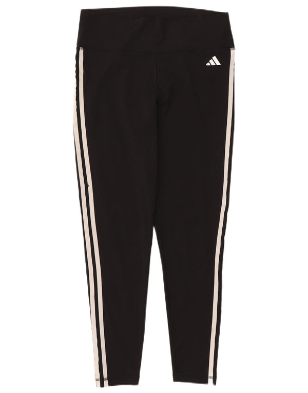 Leggings ADIDAS Aeroready da donna UK 16/18 Large Nero Poliestere
