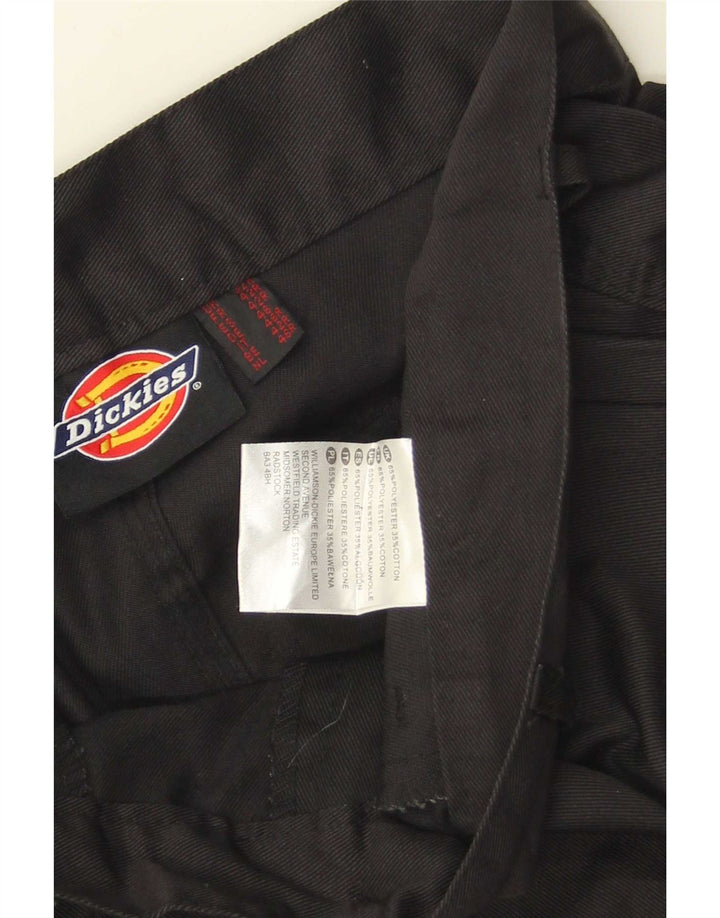 Dickies Pantaloni cargo dritti con grafica da uomo W32 L30 poliestere nero