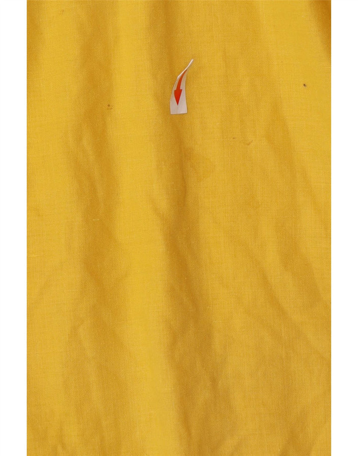 Abito a trapezio vintage da donna UK 16 grande giallo