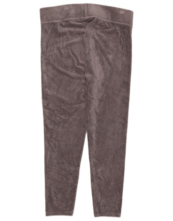 Leggings in velluto da donna Marks & Spencer UK 14 grande cotone grigio