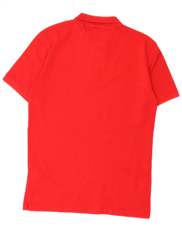 Polo da uomo Superdry in cotone rosso medio