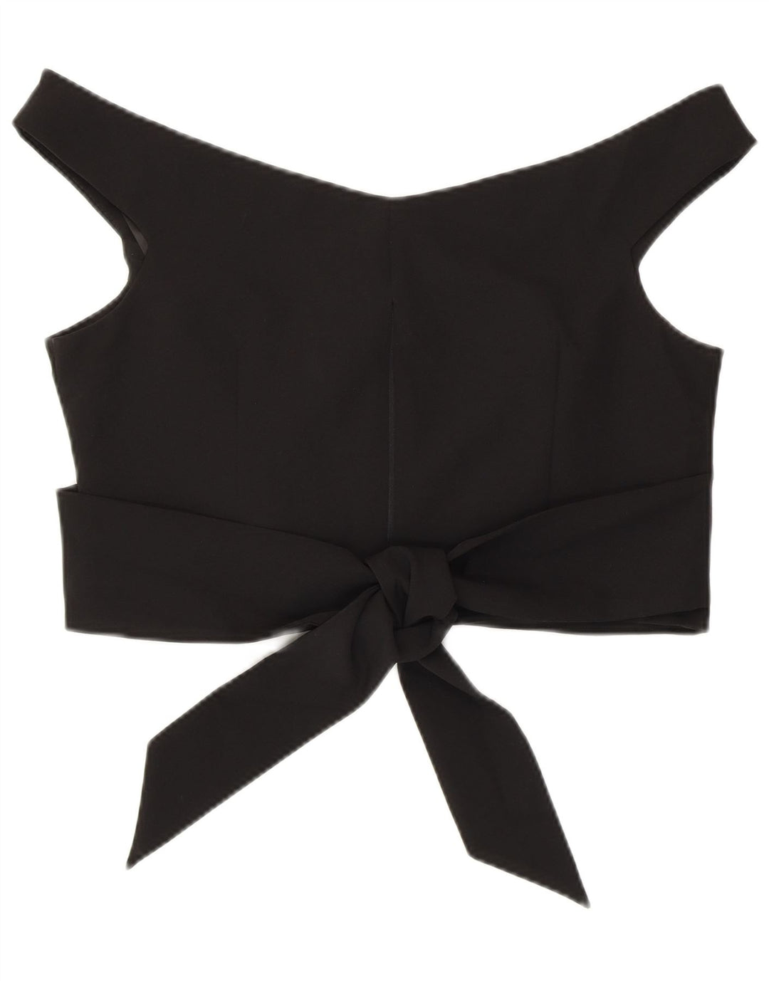 Top corto da donna con spalle scoperte Coast UK 16 grande poliestere nero