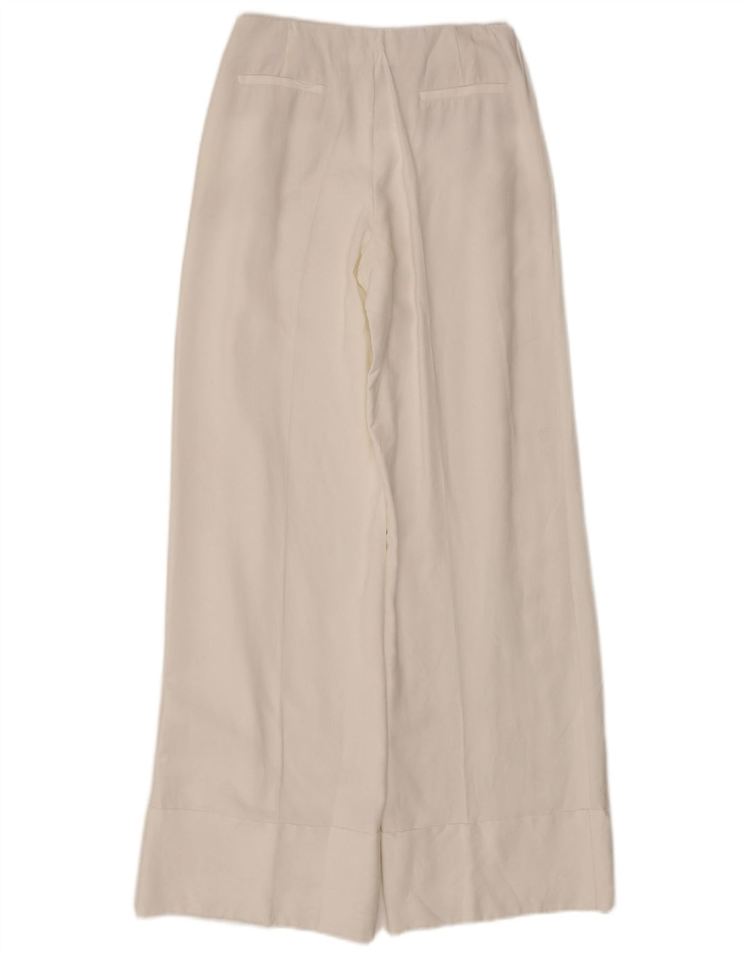 Pantaloni casual larghi da donna Massimo Dutti W26 L32 bianchi