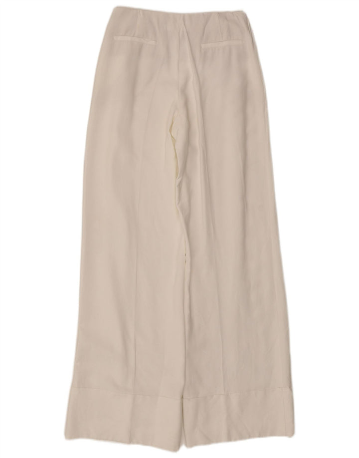 Pantaloni casual larghi da donna Massimo Dutti W26 L32 bianchi