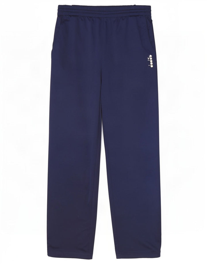 Pantaloni da tuta da uomo Diadora Large in poliestere blu navy