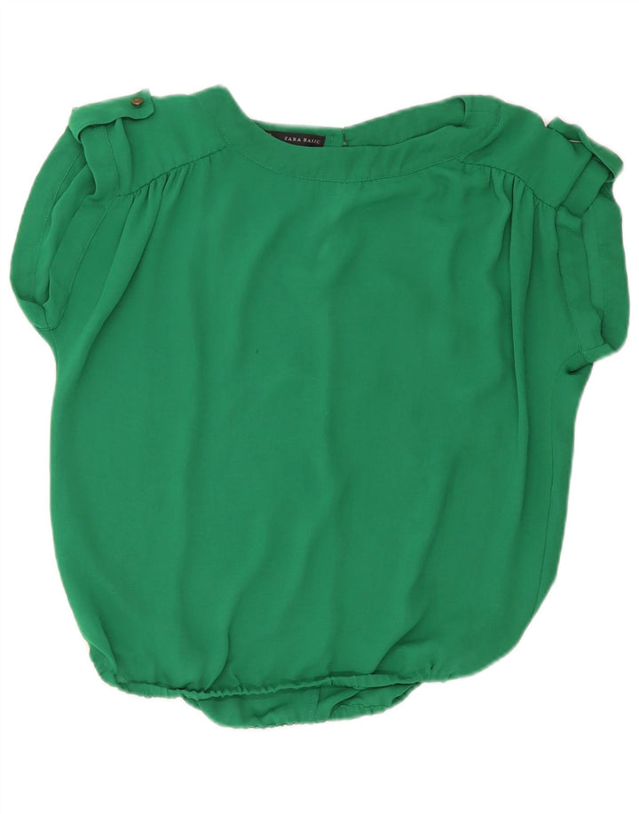Camicetta oversize da donna Zara Top UK 10 piccola verde