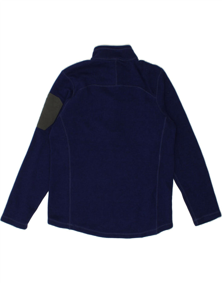 EDDIE BAUER Womens Zip Neck Sweatshirt Jumper UK 18 XL Navy Blue Polyester Vintage Eddie Bauer and Second-Hand Eddie Bauer from Messina Hembry 