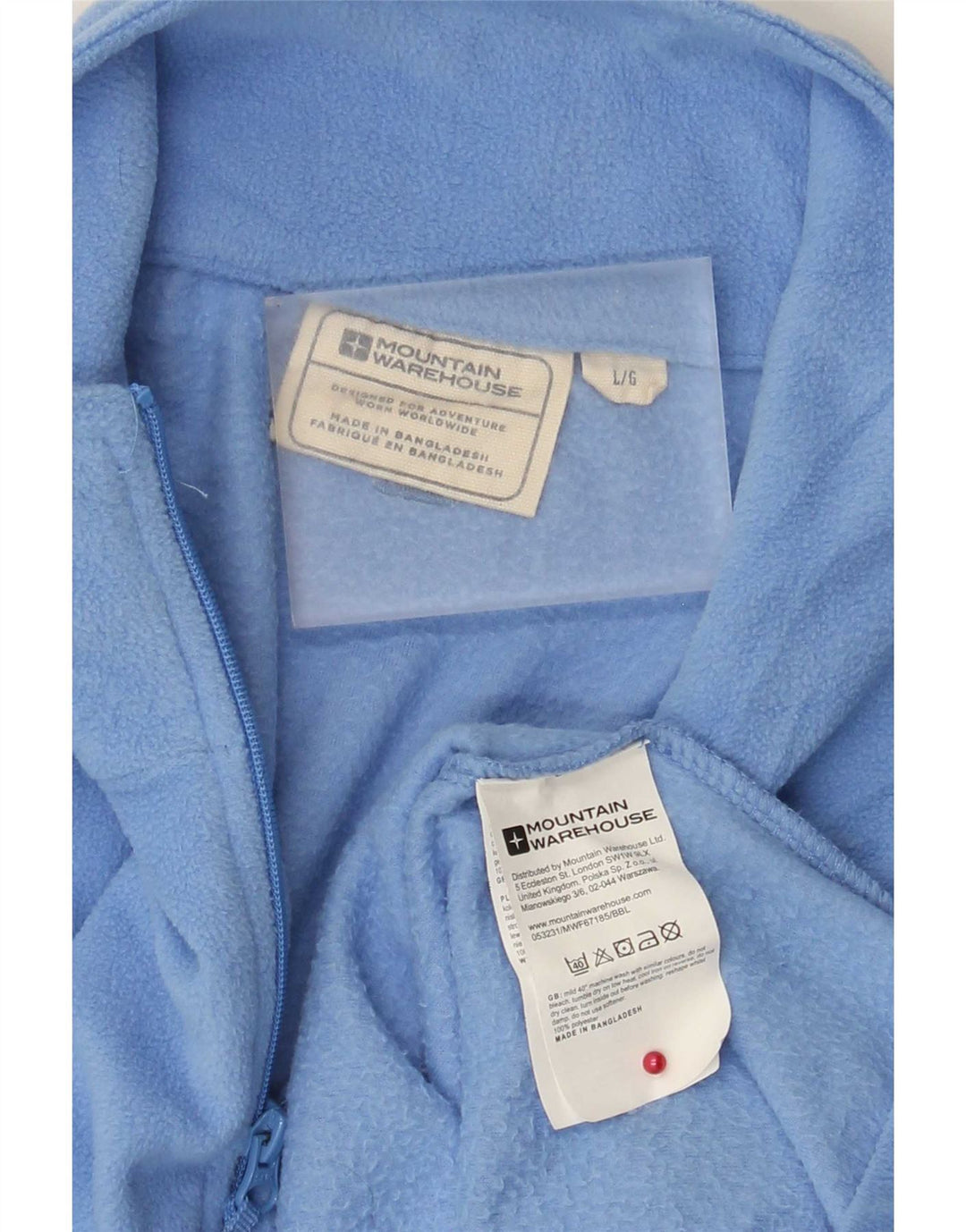 Maglione in pile da donna con collo e zip Mountain Warehouse UK 16 grande poliestere blu