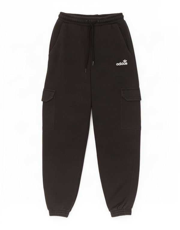 Pantaloni da tuta da donna Adidas Cargo Joggers UK 4 XS cotone nero