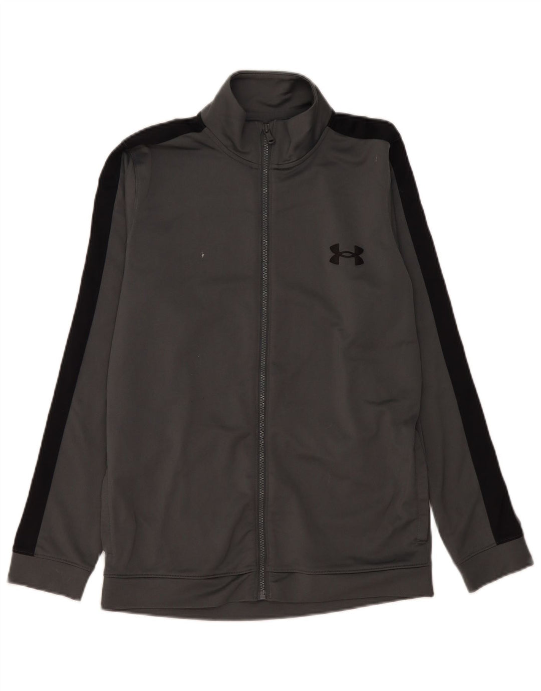 Giacca da tuta da uomo Under Armour in poliestere color block grigio medio