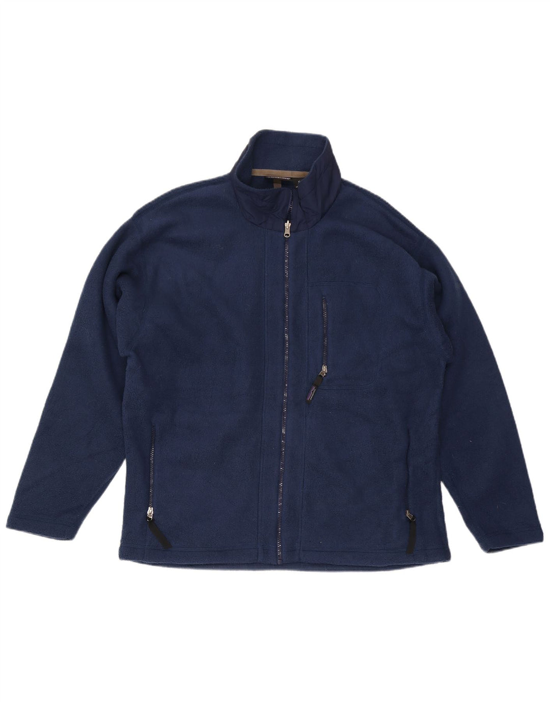 Patagonia Giacca in pile Synchilla da uomo UK 42 XL Poliestere blu navy