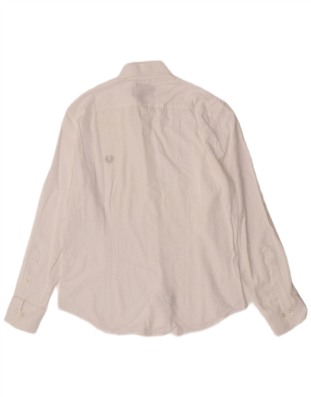 Camicia slim fit da uomo Fred Perry, taglia grande, in cotone bianco